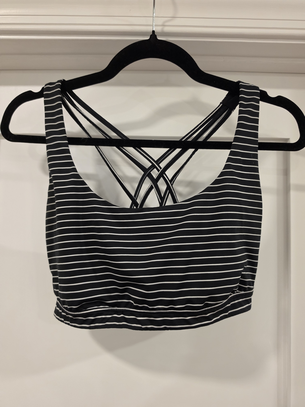 Victoria's Secret Striped Crisscross Back Sports Bra